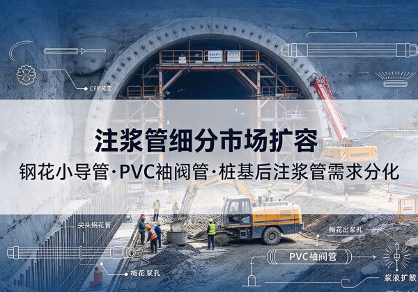 象州注浆管细分市场扩容，隧道钢花小导管、PVC 袖阀管、桩基后注浆管需求分化